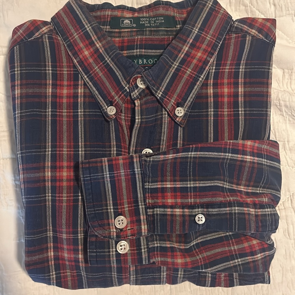Claybrook long sleeve hundred percent cotton, long tall, men’s size large